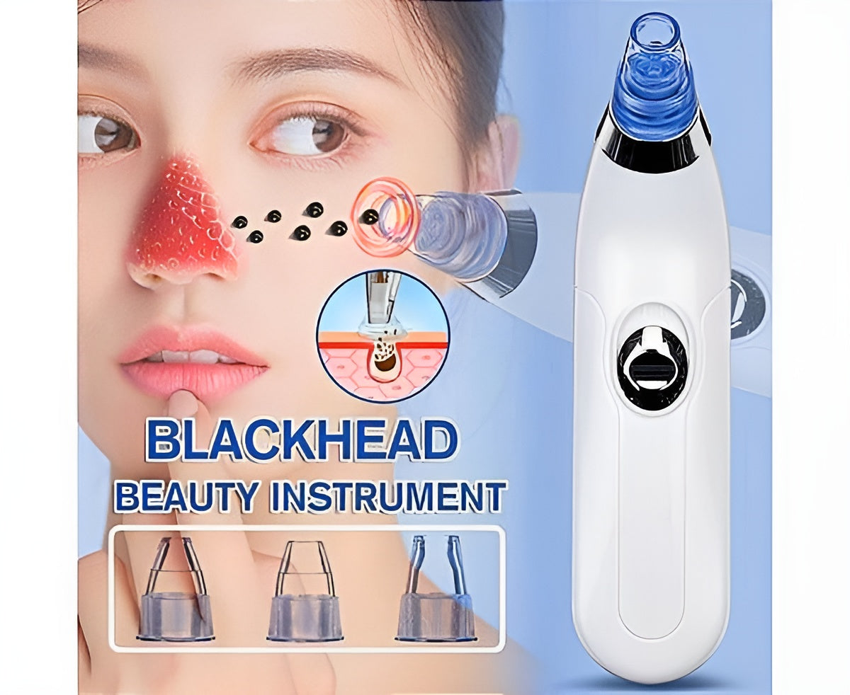 Derma Suction Blackheads Remover 3 In 1 Black Head Remover Machine  (cell Operated)