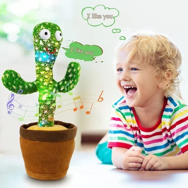 friendly Cactus Talking Toy, Dancing Cactus Talking Toy Tree Cactus Plush Toy For Children, Kids Or Toddlers With Box