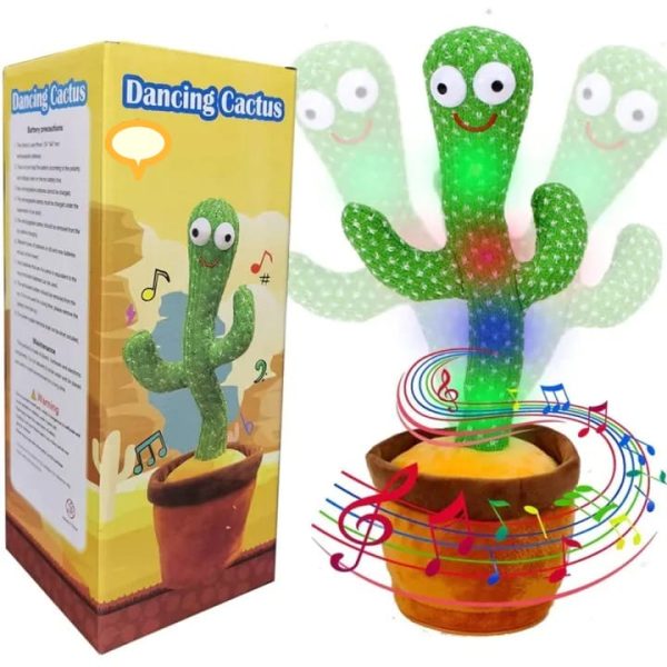 friendly Cactus Talking Toy, Dancing Cactus Talking Toy Tree Cactus Plush Toy For Children, Kids Or Toddlers With Box