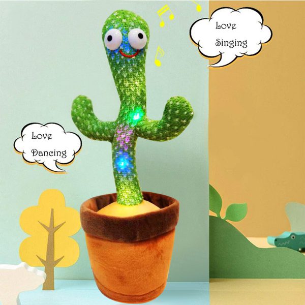 friendly Cactus Talking Toy, Dancing Cactus Talking Toy Tree Cactus Plush Toy For Children, Kids Or Toddlers With Box